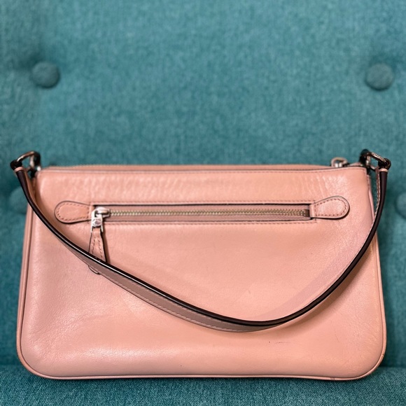 Stunning COACH Nikita crossbody gray/taupe willow floral bag - Picture 5 of 10